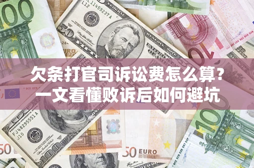北京欠条打官司诉讼费怎么算？一文看懂败诉后如何避坑